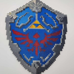 The Legend of Zelda Hylian Shield Perler Bead Art
