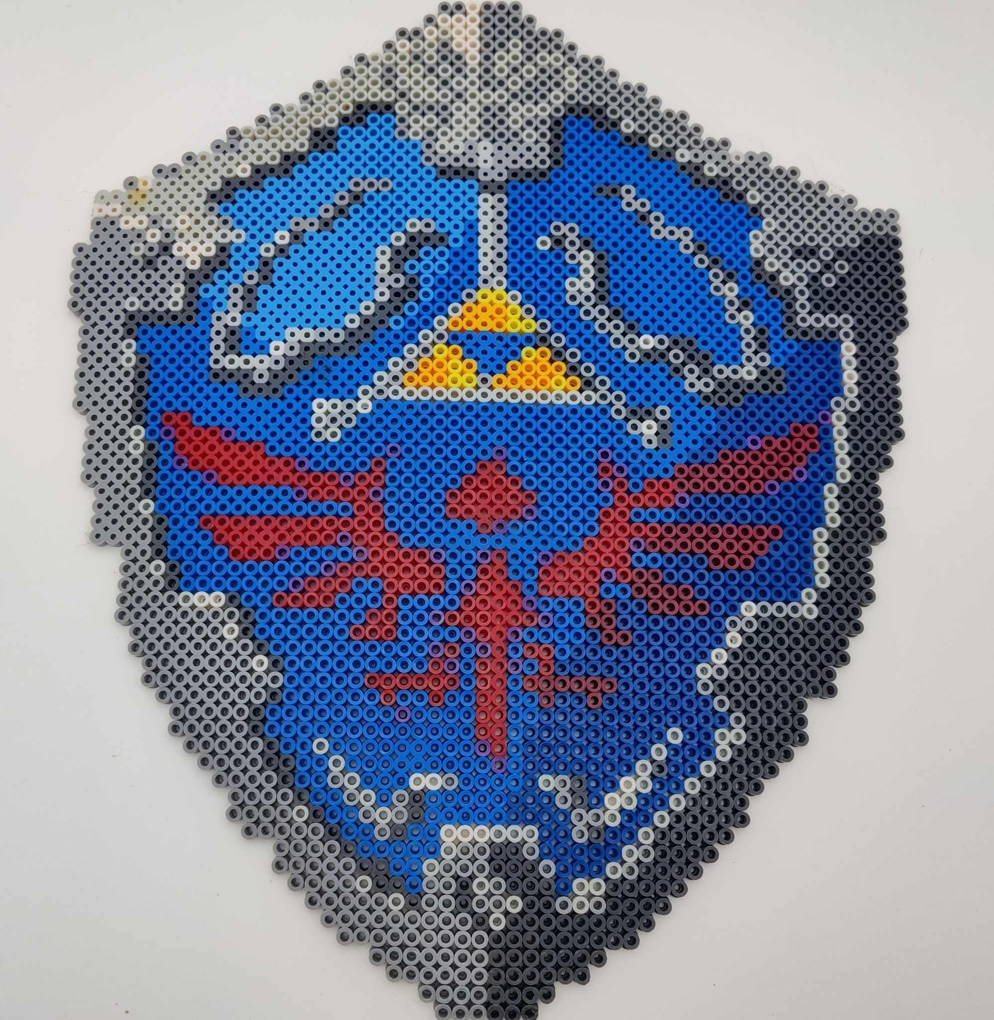 The Legend of Zelda Hylian Shield Perler Bead Art