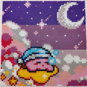 Arte de cuentas de Kirby Perler durmiente