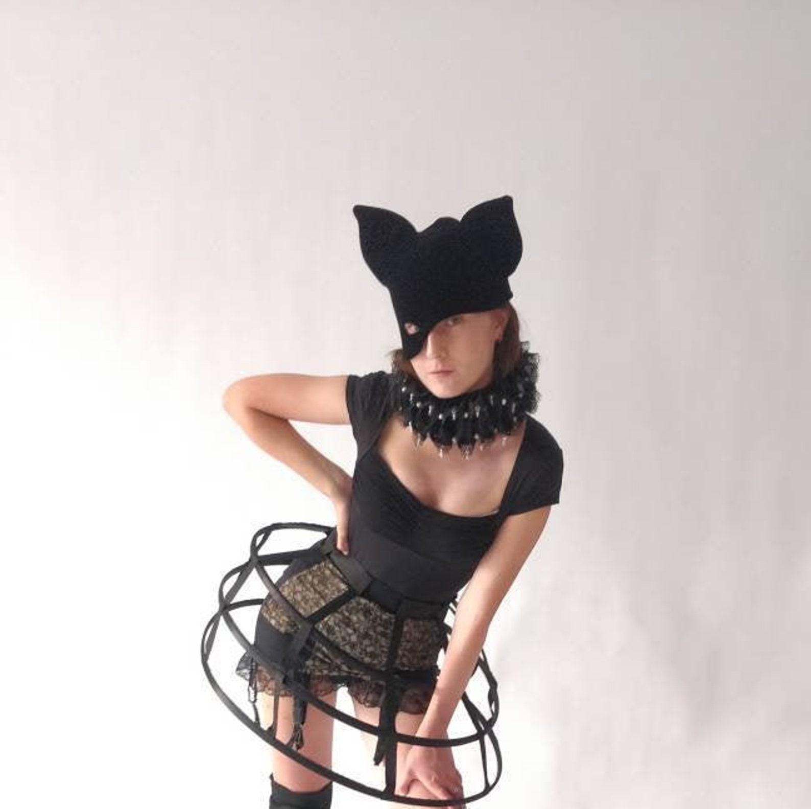 Cosplay Black Cat Ears Hat Halloween Costume Halloween ears Etsy