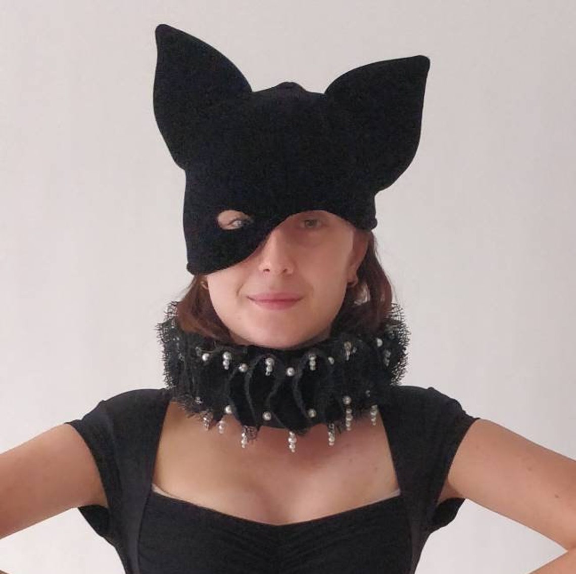 Cosplay Black Cat Ears Hat Halloween Costume Halloween ears Etsy