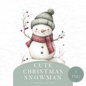 Snowman Clipart, Snowmen Clipart, Winter Clipart, Snow Clipart, Winter PNG, Commercial Use, Single Clipart, Digital Download, Christmas PNG