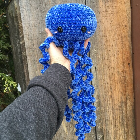 Pieuvre Bleue Et Ses Bebes Etsy