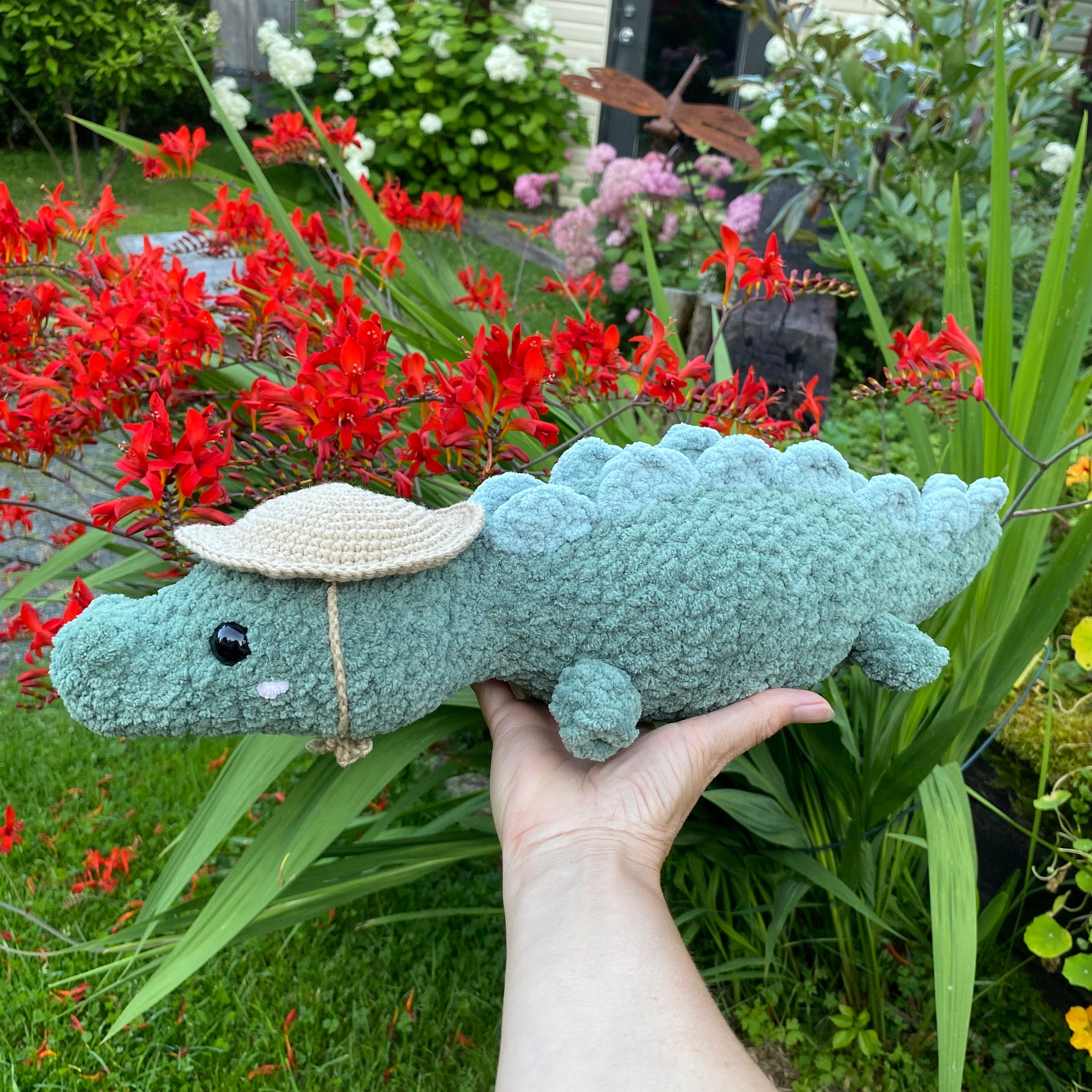 Peluche crocodile 165 cm — Griffon