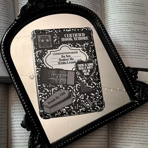 Kindle Inserts, Dark Romance Notebook insert, Dark Romance Kindle Inserts, Gothic Girly Kindle Insert,Gothic Girl Kindle Insert,Bookish Girl