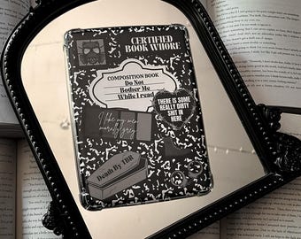 Kindle Inserts, Dark Romance Notebook insert, Dark Romance Kindle Inserts, Gothic Girly Kindle Insert,Gothic Girl Kindle Insert,Bookish Girl
