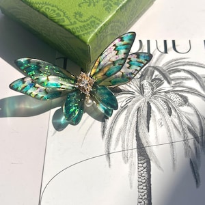 Dragonfly Hair Clips, Dragonfly Side Hair Pins, Fairy Hair Accessories, Handmade Jewelry, Gift for Her