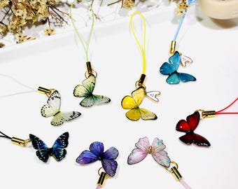 Fairy Butterfly Phone Strap, Resin Wings Phone Charms, Gift For Her