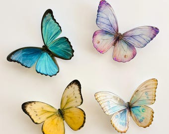 Oversized Resin Butterfly Fridge Magnet, Large 3D Insect Magnet, Colorful Home Decor, Unique Kitchen Magnet