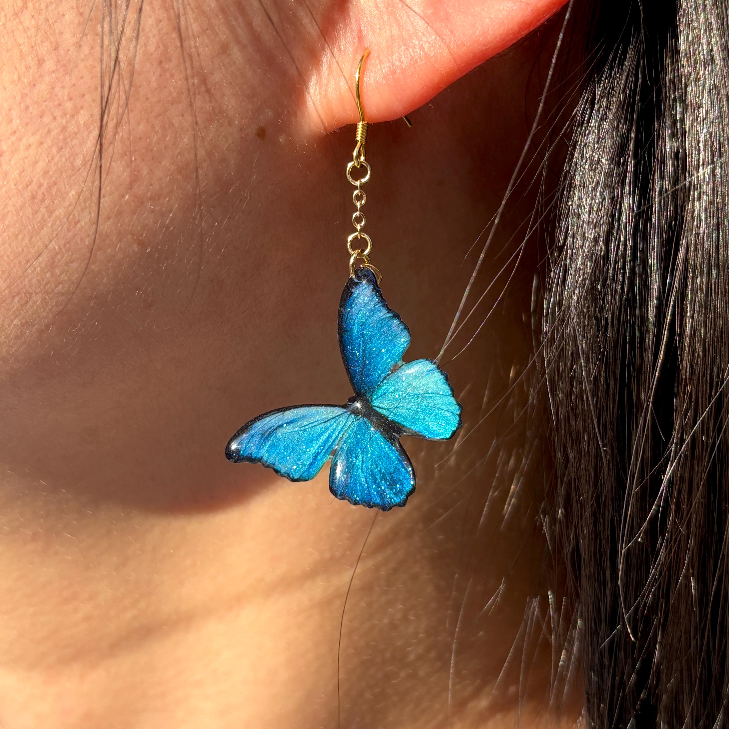 Boucles D'oreilles Papillons Argentées Wildflower – Fraîcheur Et Originalité