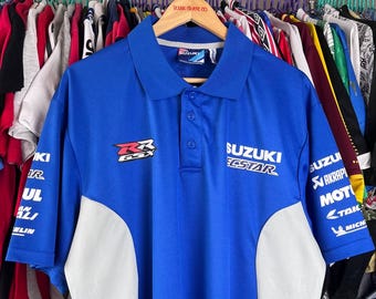 Team Suzuki Ecstar MotoGP RR GSX Racing Polo Tshirt Size XL