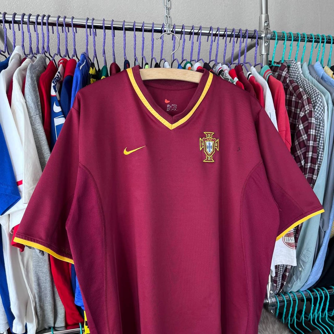 ナイキ　ポルトガル代表　ユニフォーム　2000年　Mサイズ　サッカー　ウェア AUTH PORTUGAL NATIONAL TEAM EURO 2000 NIKE FOOTBALL SOCCER SHIRT