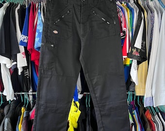 90's Dickies double knee BLACK USA製古着 古着 90s USA製 Dickies 85283BK Wニー コットン ツイル ワーク