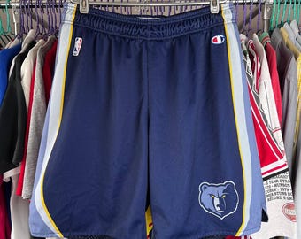 Pantalones cortos de baloncesto vintage de los Memphis Grizzlies de la NBA de los años 90, talla XL