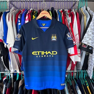 Manchester City Football Soccer Jersey T Shirt Size YXL/158-170cm