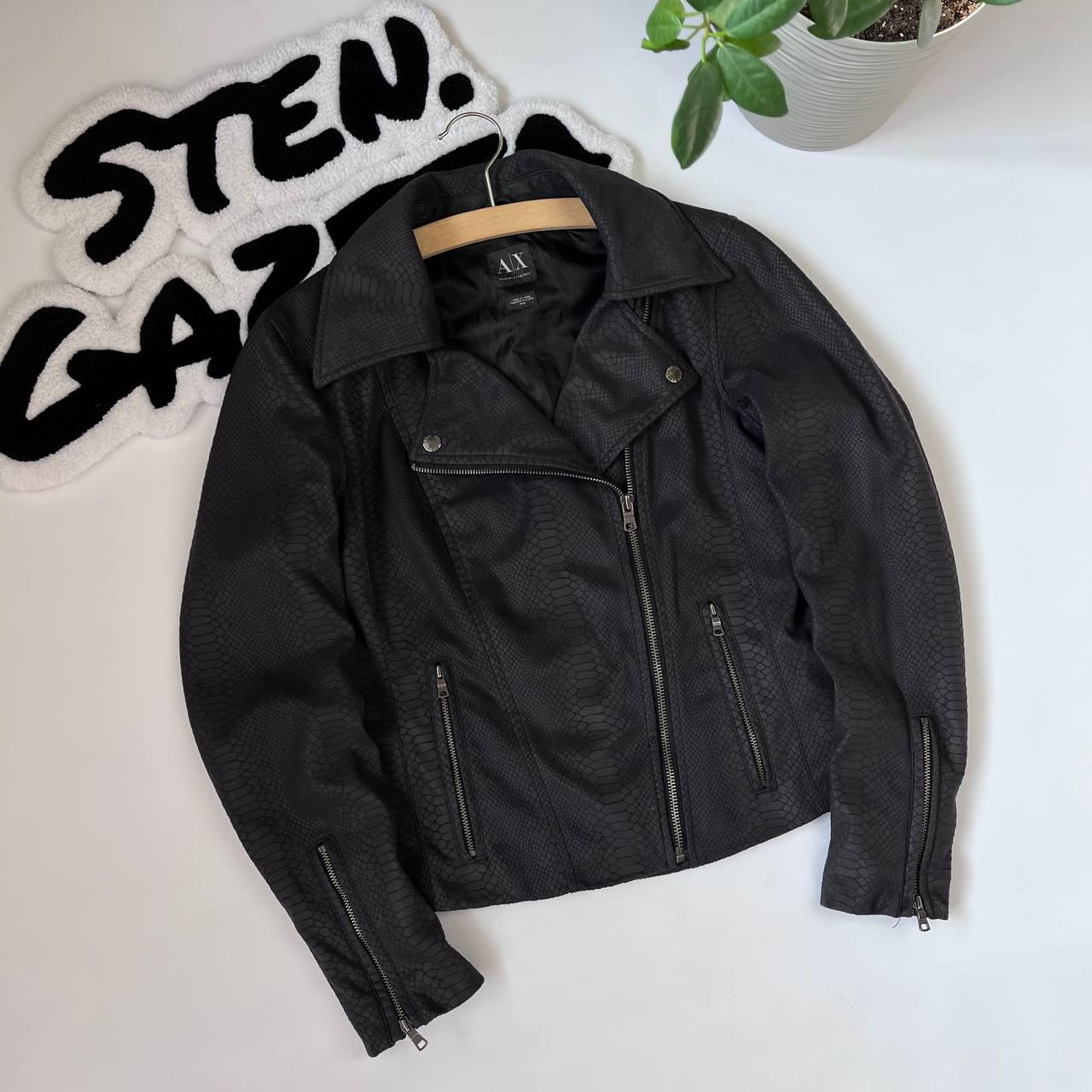Armani Exchange Leather Jacket Mens - Etsy