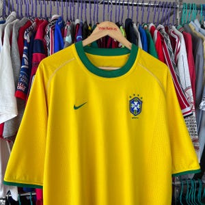Vintage Nike Brasil 2000/2002 National Team Football Soccer Jersey Size XL