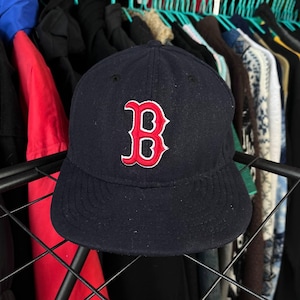 Vintage Boston Red Sox Cap 90s MLB Sport Hat Blue Red USA