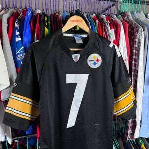 Vintage Reebok NFL Pittsburgh Steelers #7 Ben Roethlisberger Football Jersey