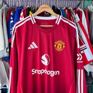 Manchester United Football Soccer Longsleeve Jersey Size XXL