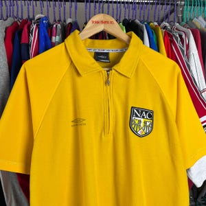 Vintage 00s NAC Breda Netherlands Football Soccer Jersey Tshirt