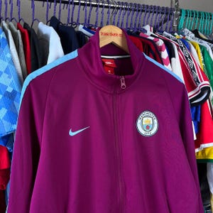 Manchester City Football Soccer Training Track Jacket Size M