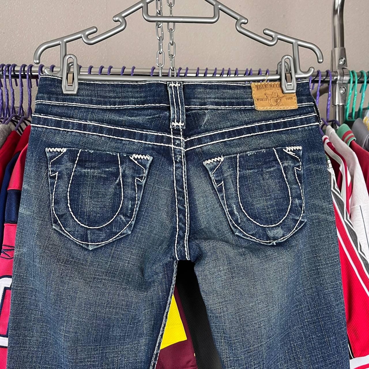 True Religion Flared Bootcut Jeans Made in USA Size 26 Y2K - Etsy