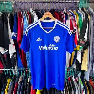 Cardiff City Football Soccer Jersey Tshirt Size M