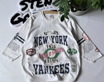 Camiseta vintage rara de la Serie Mundial XL de los New York Yankees de 1992 de la MLB Long Gone USA