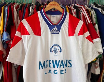 Camiseta de fútbol vintage del Glasgow Rangers 1992/1993, talla L