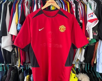 Camiseta de fútbol vintage del Manchester United 2002/2004, talla S