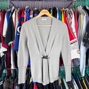 Luxury Brunello Cucinelli Gray Cardigan Size S