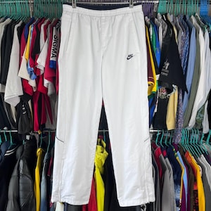 Y2k Vintage Nike Nylon Track Pants Black - Etsy