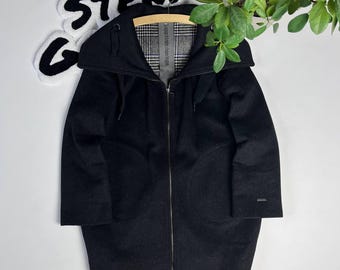 Womens Cop Copine Paris Designer Wool Coat Lampo Size 38