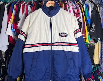 Vintage 80s Rothmans Racing Team F1 motorjas, maat M