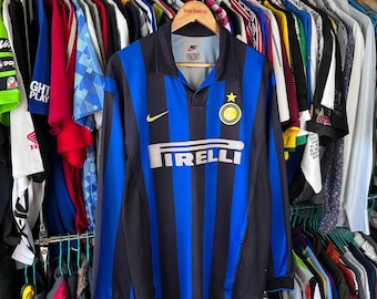 Rare Inter Milan 1998/1999 Longsleeve Football Soccer Jersey Tshirt Size XL