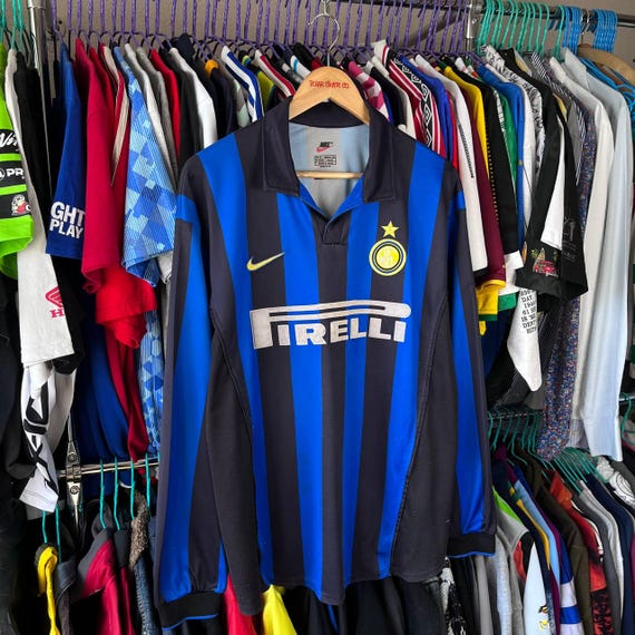 【90s】インテル　サッカー　ユニフォーム　18番　ブルガリア製　XL 90s】インテル サッカー ユニフォーム 18番 ブルガリア製 XL 90s