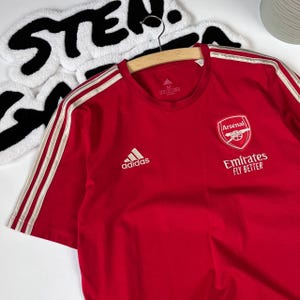 90s Adidas Arsenal Football Club JVC Embossed Yellow Away