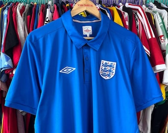 Camiseta vintage de fútbol de Inglaterra Umbro, talla XL