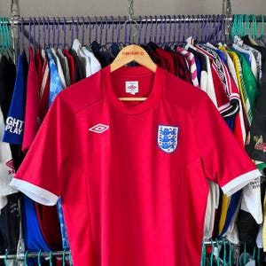 England National Team Football Soccer Jersey Tshirt Size 40
