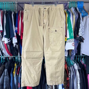 Vintage Polo Jeans Co. Ralph Lauren Cargo Army Military Pants Size 38x32