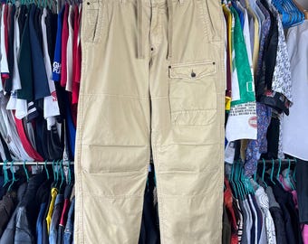 Vintage Polo Jeans Co. Ralph Lauren Cargo Army Military Pants Size 38x32
