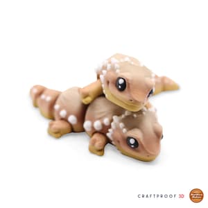 Mini Articulated Bearded Dragon - 3D Printed Collectible Figure