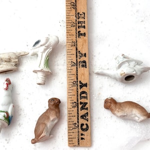 Lot of 6 Antique German Broken Animal Parts Altered Art Assemblage Mixed Media Lot A1