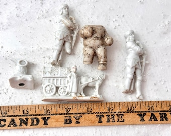 Lot Antique German Parts Men Solider Figures Lot German Altered Art Assemblage Mixed Media Lot A5