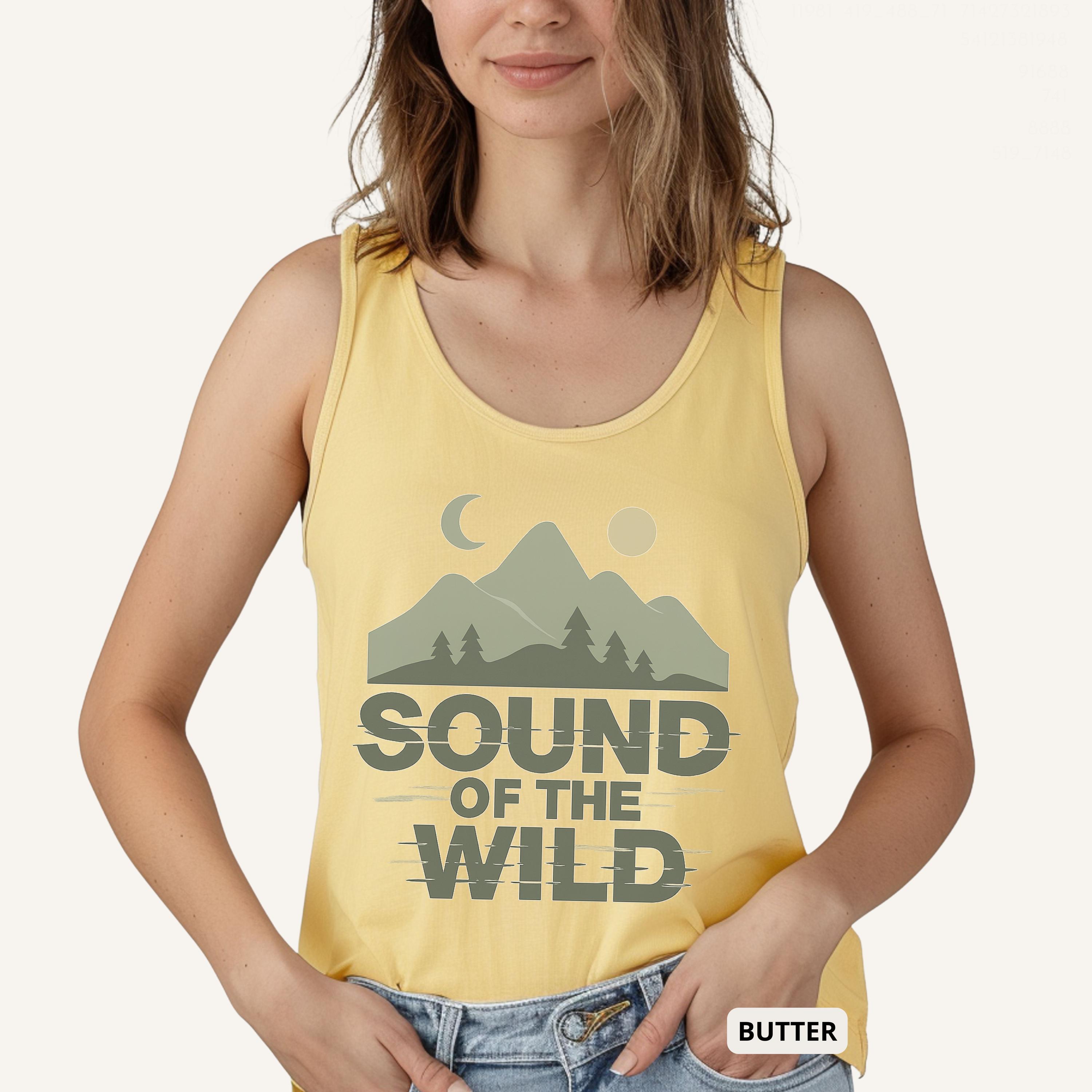 ound of the Wild Tank Top – Comfort Colors Music Festival Shirt, Moon & Sun Graphic Top, Summer Nature Outfit