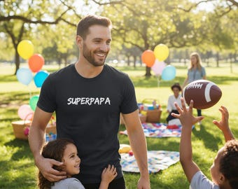 Superdad T-shirt, een ideaal cadeau voor vaders, Vaderdagcadeau, katoenen herenshirt, verjaardagscadeau voor papa, Vaderdagcadeau