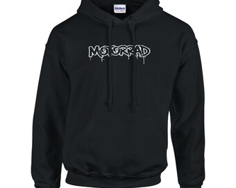 Sudadera con capucha para motociclista, unisex, regalo de Navidad, unisex | Gildan® 18500 Black, regalo para él