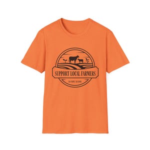 Steun lokale boeren - uniseks softstyle-T-shirt