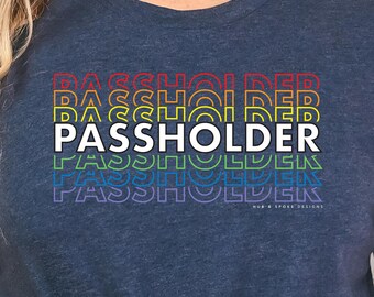 Pride Disney Annual Passholder | Fun Gift for Disneyland & Disney World  | Pride Tshirt | WDW | Park Hopper  | Universal | Rainbow | EPCOT